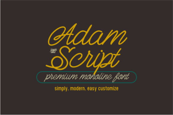 Adam Script: The Elegant Handwritten Font for Crafters