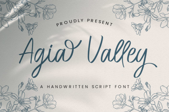 Agia Valley: The Elegant Handwritten Typeface for Editorial Design
