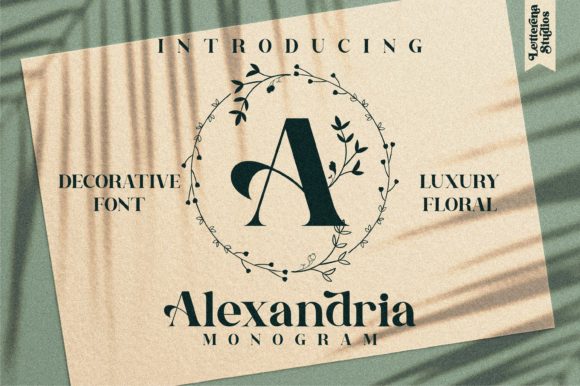 Alexandria Monogram: The Elegant Typeface for Luxury Branding