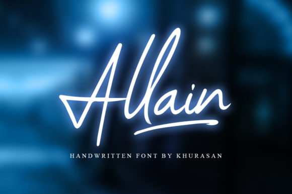 Allain: A Flowing Handwritten Font for Elegant Digital Branding
