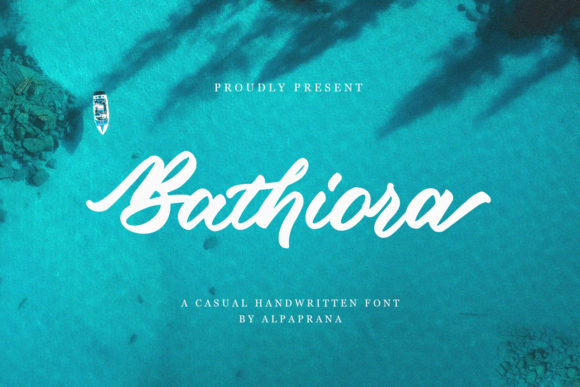 Bathiora: The Handwritten Typeface for Polished Brand Identity