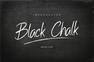 Black Chalk: A Textured Brush Font for Handmade Brands