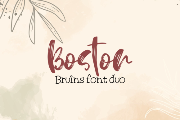 Boston Bruins: A Quirky Duo Font for Editorial Design