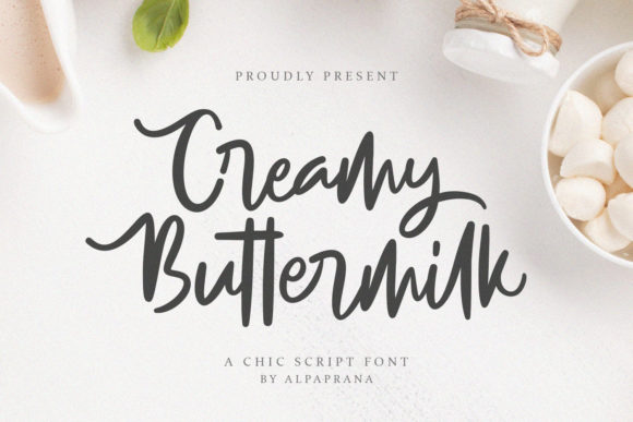 Creamy Buttermilk: The Perfect Handwritten Typeface for Small Business Branding