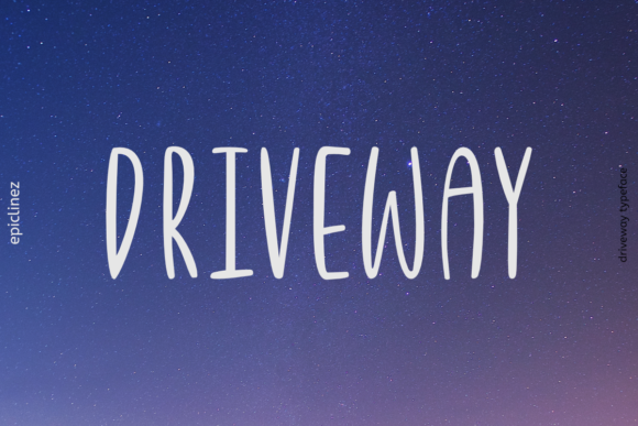Driveway: A Playful Handwritten Typeface for Modern Editorial Design