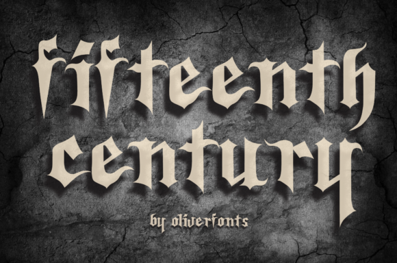 Fifteenth Century Typeface for Bold Handmade Crafts