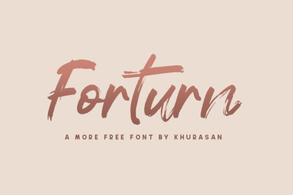 Forturn: The Modern Brush Typeface for Digital Branding