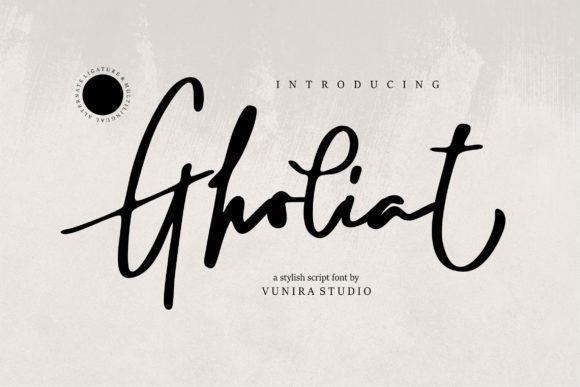 Gholiat: The Handwritten Font That Elevates Campaign Design