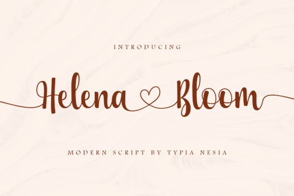 Helena Bloom: A Romantic Script Handwritten Typeface for Editorial Design