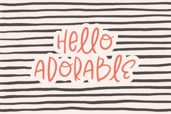 Hello Adorable: The Playful Handwritten Typeface for Campaign Design