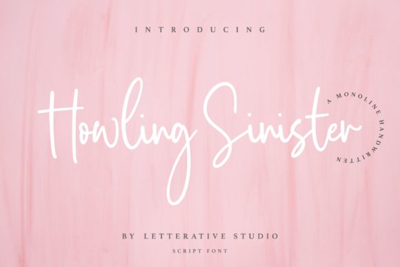 Howling Sinister: A Handwritten Typeface for Trendy Branding