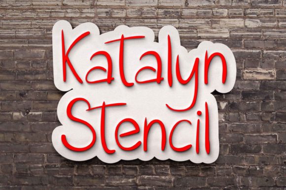 Katalyn Stencil: The Perfect Handwritten Typeface for Modern Web Design
