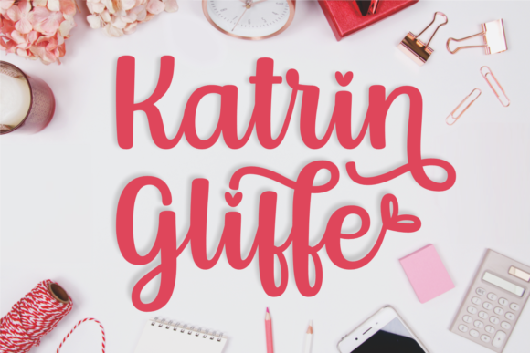 Katrin Gliffe: A Playful Script Typeface for Modern Editorial Design