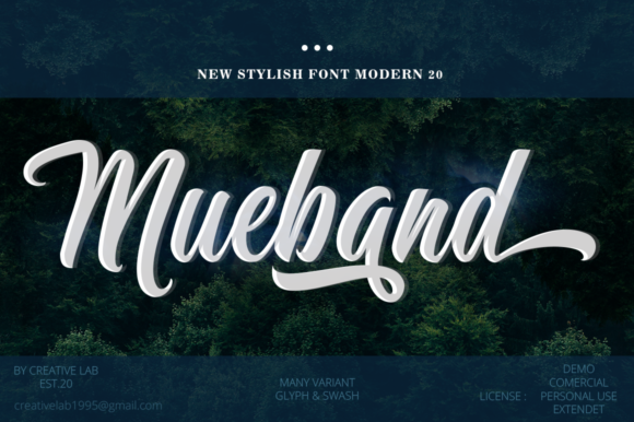 Mueband: The Magical Handwritten Font for Elegant Craft Projects