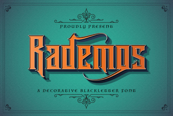 Rademos: A Daring Blackletter Typeface for Editorial Design