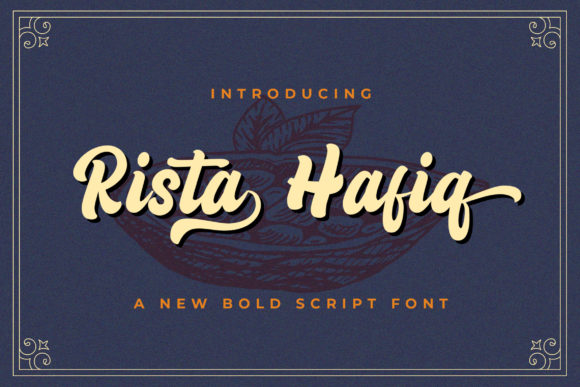 Rizta Hafiq: The Vintage Script Typeface for Editorial Design