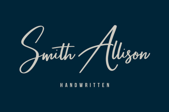 Smith Allison: The Luxurious Script Typeface for Modern Digital Brands