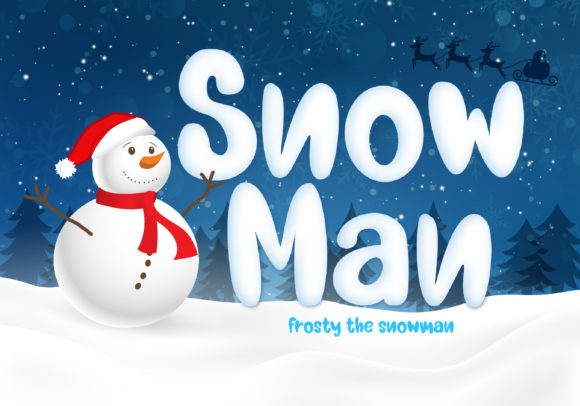 Snow Man: The Sweet Display Font for Standout Web Design