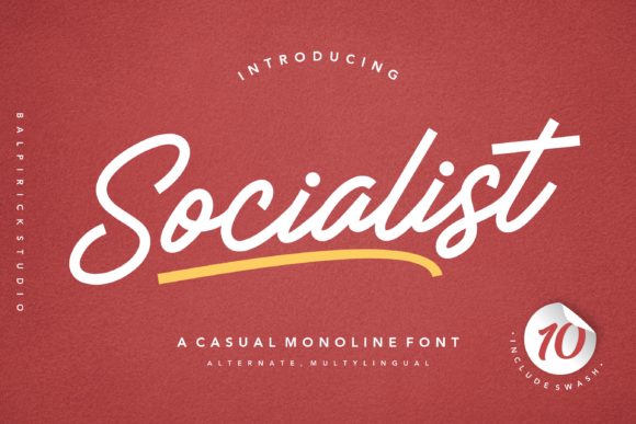 Socialist: A Handcrafted Script Font for Modern Branding