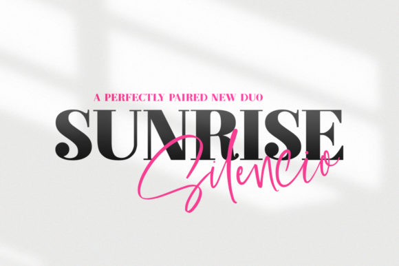 Sunrise Silencio Duo: A Premium Typeface for Modern Branding