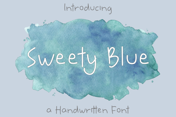Sweety Blue Handwritten Font Review for Brand Designers